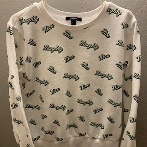 Forever 21 Sweaters - Naught and Nice Sweatshirt Forever 21 Sweaters - Naught and Nice Sweatshirt
